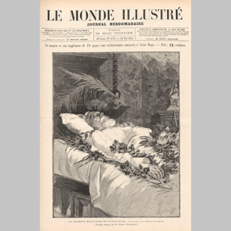 1885 05 30 Le Monde illustre La chambre mortuaire de Victor Hugo le 24 mai a 10 heures du matin Samuel Urrabieta