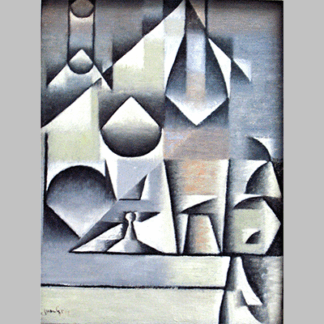 Juan Gris - Glas und Flaschen 1912