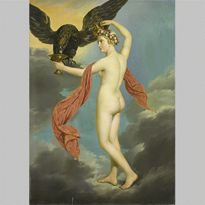 Adolphe Diez Hebe with Jupiter in the Guise of an Eagle Gustav