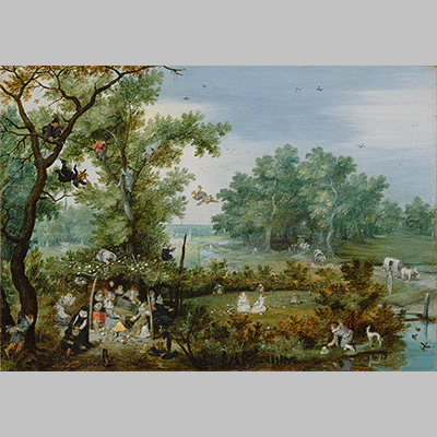 Adriaen van de Venne - A Merry Company in an Arbor