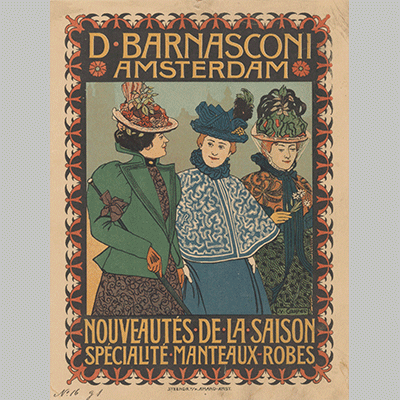 Advertentie van kledingzaak D. Barnasconi in Amsterdam Johann Georg van Caspel 1880 1928
