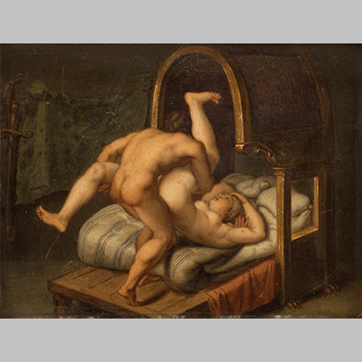 Agostino Carracci Nuditet med mand og kvinde