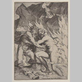 Agostino Carracci Orpheus and Eurydice
