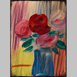 Alexej von Jawlensky Stillleben Blumen in blauer Vase 1936