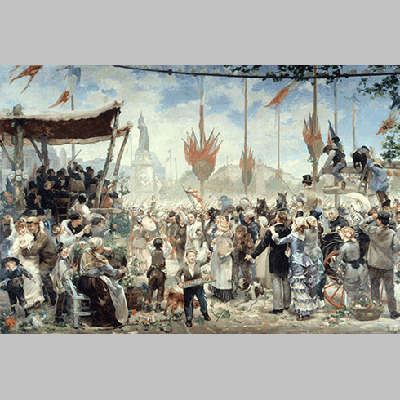 Alfred Philippe Roll - 14 Juillet 1880, Inauguration du Monument à la République