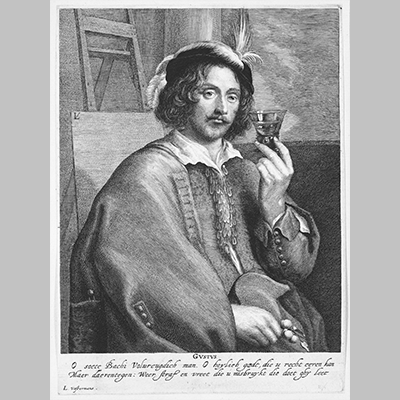 Allegory of Taste Portrait of the Painter Jan Davidsz. de Heem after a self portrait