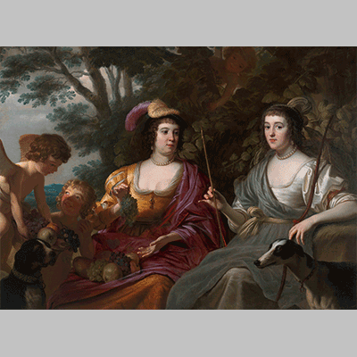 Gerard van Honthorst - Amalia van Solms and Charlotte de La Trémoïlle