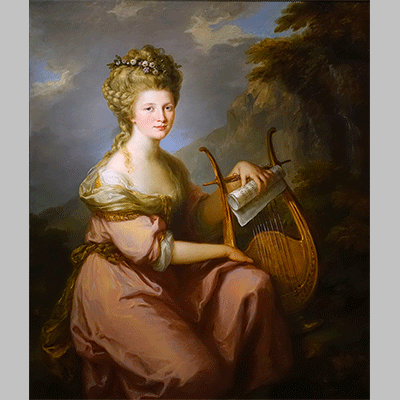 Angelica Kauffmann Portrait of Sarah Harrop Mrs. Bates as a Muse 1