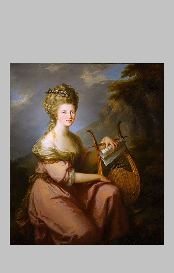 Angelica Kauffmann Portrait of Sarah Harrop Mrs. Bates as a Muse 2