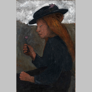 Modersohn Becker Girl with Black Hat