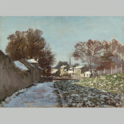 Monet Neige à Argenteuil 1875