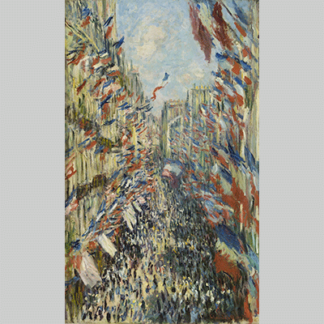 Monet The Rue Montorgueil in Paris. Celebration of June 30 1878