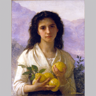 Bouguerau Girl Holding Lemons 1899