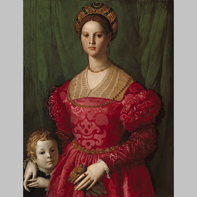 Bronzino A Young Woman and Her Little Boy