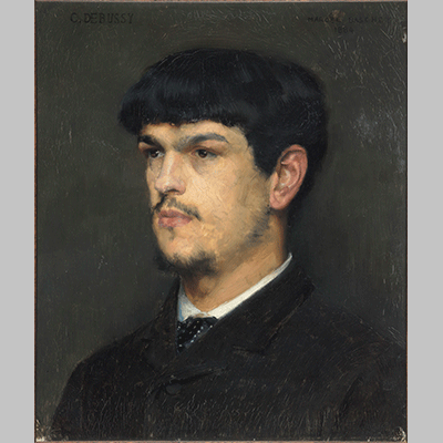 Claude Debussy portrait by Marcel Baschet 1884