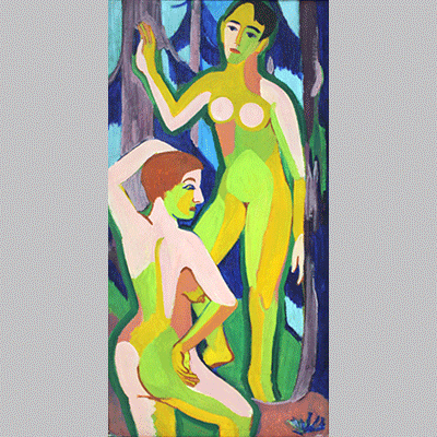Kirchner Two Nudes in the Forest