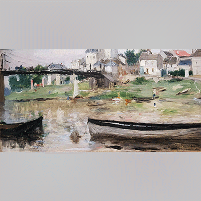 Morisot Boote auf der Seine