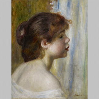 Renoir - Head of a Young Woman