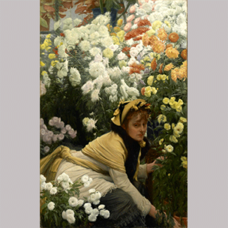 James Tissot - Chrysanthemums (1875)