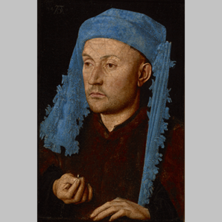 Van eyck Portrait of a Man with a Blue Chaperon 1
