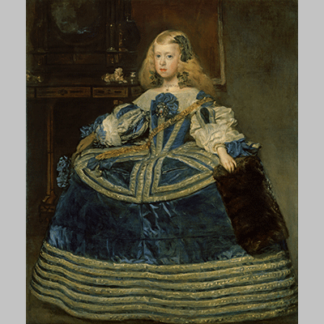 Velázquez Diego Infanta Margarita Teresa in a Blue Dress