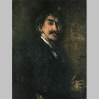 Whistler Gold and Brown Self portrait by James McNeill Whistler