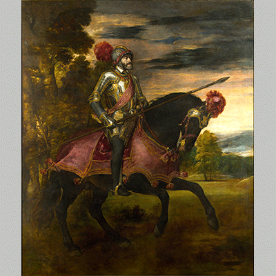 Titian Equestrian Portrait of Charles V 3