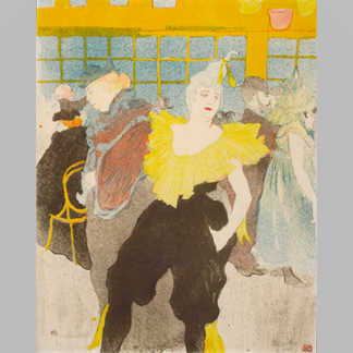 Henri deToulouse Lautrec Die Clownesse Cha U Ka o im Moulin Rouge