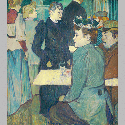 Henri de Toulouse Lautrec A Corner of the Moulin de la Galette