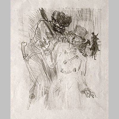 Henri de Toulouse Lautrec Au pied du Sinaï Arrestation de Schlomé Fuss