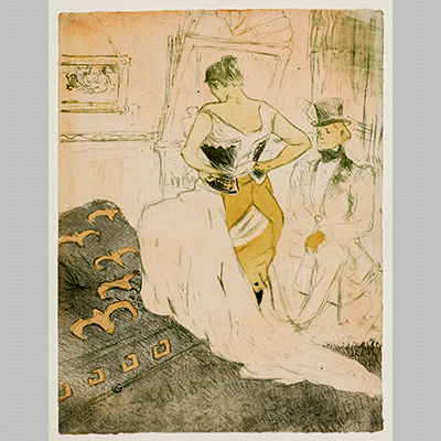 Henri de Toulouse Lautrec Elles Woman In a Corset