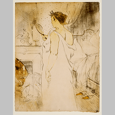 Henri de Toulouse Lautrec Elles Woman with a Hand Mirror
