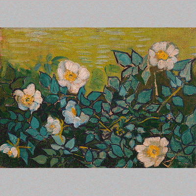Van Gogh Wild Roses 1889