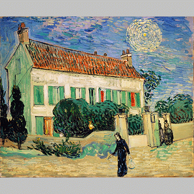 Van Gogh White House at Night