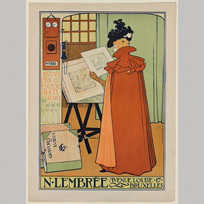 Theo van Rysselberghe Poster for the Lembrée Gallery 1897