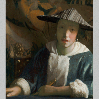 Vermeer girl with a flute 1675
