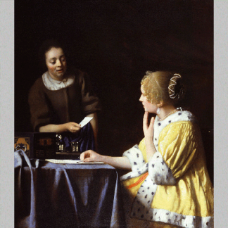 Vermeer mistress and maid 1667