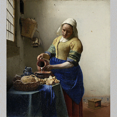 Vermeer the milkmaid 1661