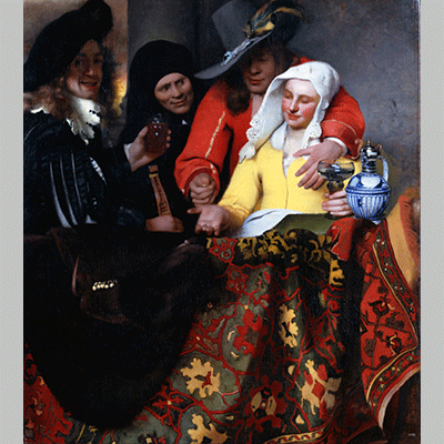 Vermeer the procuress 1656