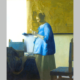 Vermeer woman reading a letter 1663
