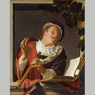 Gerard van Honthorst Singing Flute Player c.1623