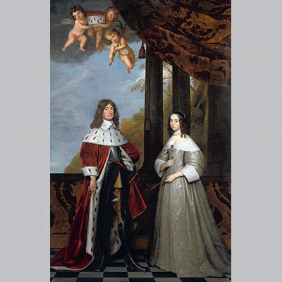 Gerrit van Honthorst Portrait van Friedrich Wilhelm I elector of Brandenburg Louise Henriette van Nassa 1647