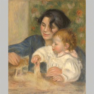 August Renior Gabrielle Renard and infant son Jean Renoir