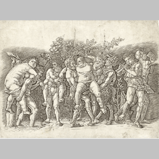 Bacchanal with Silenus by Andrea Mantegna icon