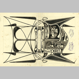 Bandontwerp voor Henri Borel, Een droom, 1899, Jan Toorop