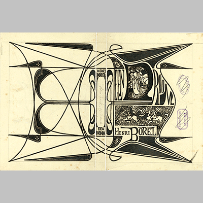 Bandontwerp voor Henri Borel, Een droom, 1899, Jan Toorop