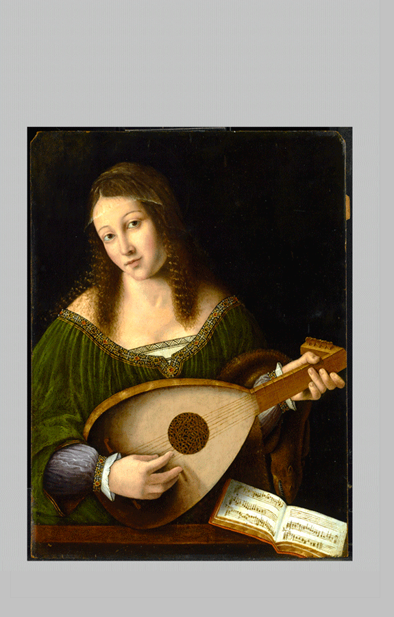 Bartolomeo Veneto Lady Playing a Lute 3 1