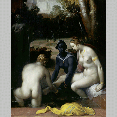 Cornelisz. van Haarlem - Bathsheba at her Toilet Cornelis 1594