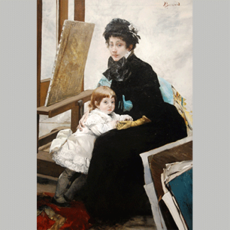 Besnard Madeleine Lerolle and Her Daughter Yvonne