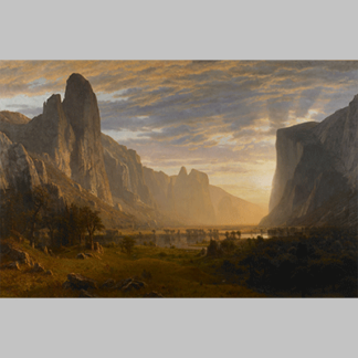 Albert Bierstadt - Looking Down Yosemite Valley